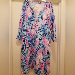 Lilly Pulitzer Mr. Peacock dress size XL